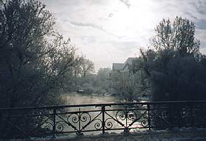 Bodebrcke mit Blick zur Klosterkirche